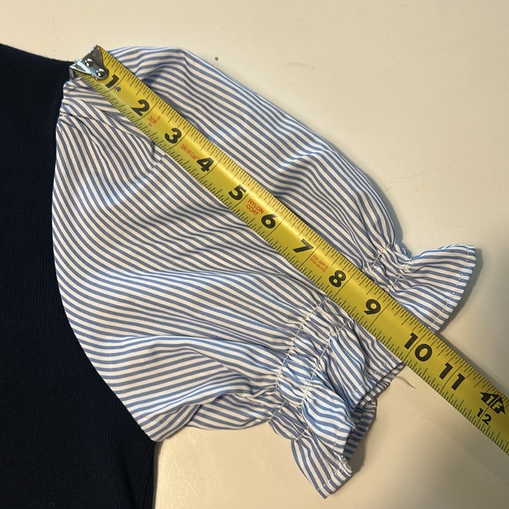 Nanette Lepore Puff Sleeve “Twofer” Lightweight Sweater - Picture 11 of 14